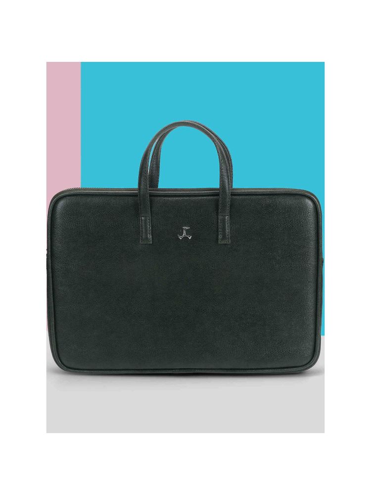 Mochi Women Green Casual Soft Body Solid Laptop Bag-image-22