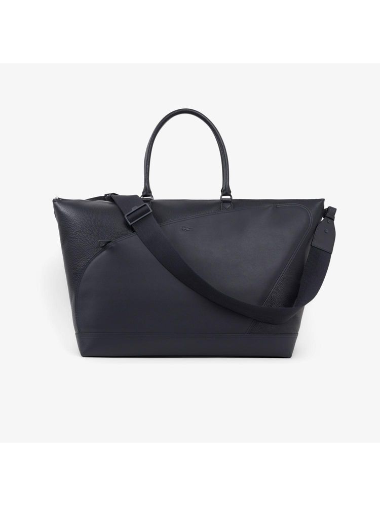 Lacoste Club Grain Leather Tote Bag With Detachable Strap