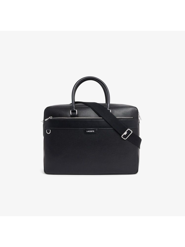 Lacoste Ossian Leather Laptop Bag with Detachable Strap-picture-25