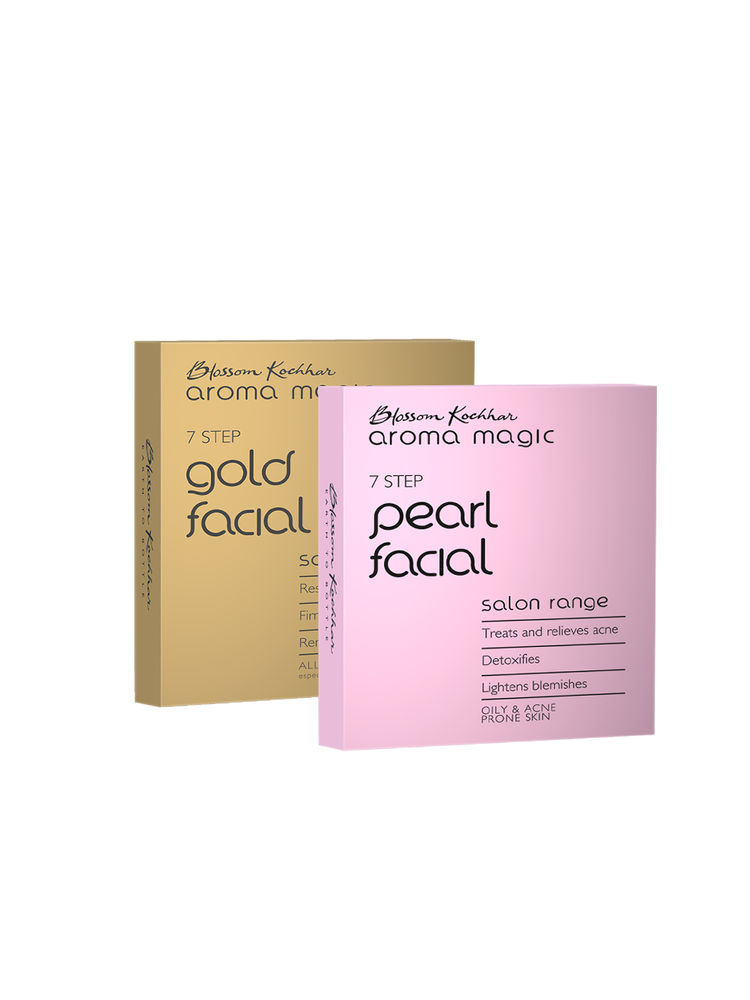 Aroma Magic Pearl & Gold Facial Kit For Single Use Combo