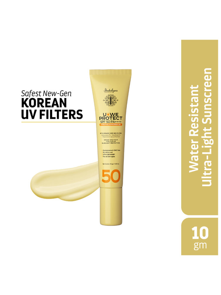 Indulgeo Essentials U-We Protect Ultra Light Sunscreen Gel Spf50 Pa++++ With Korean Uv Filters-image-36