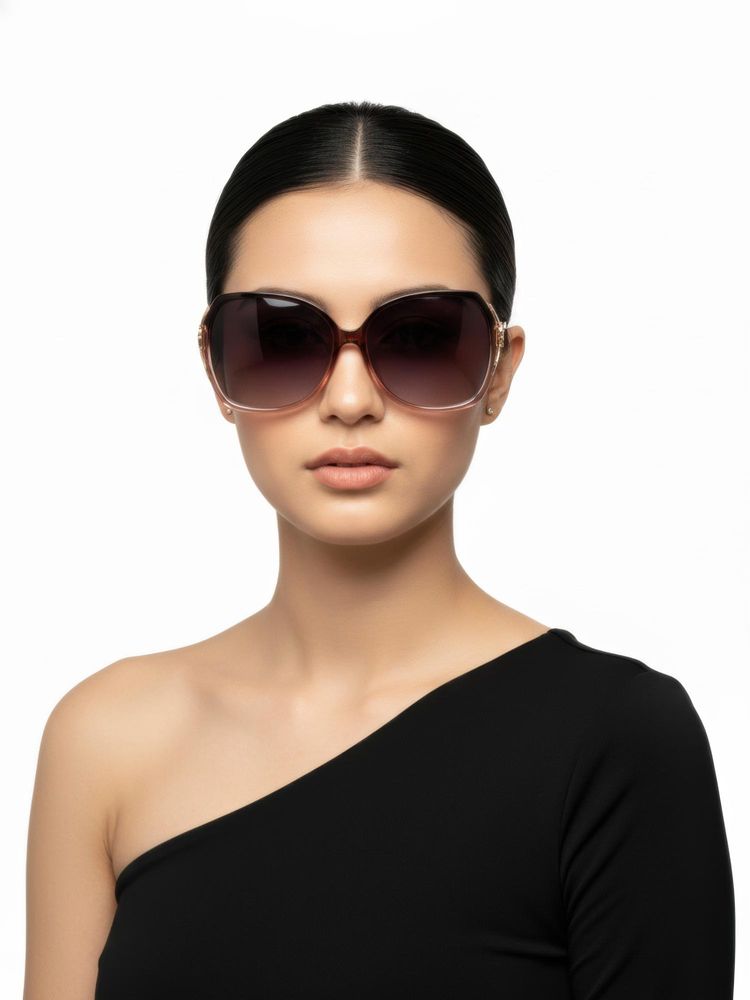 HASHTAG EYEWEAR Women Grey Lens UV Protected & Polarized Sunglasses (52)-picture-25