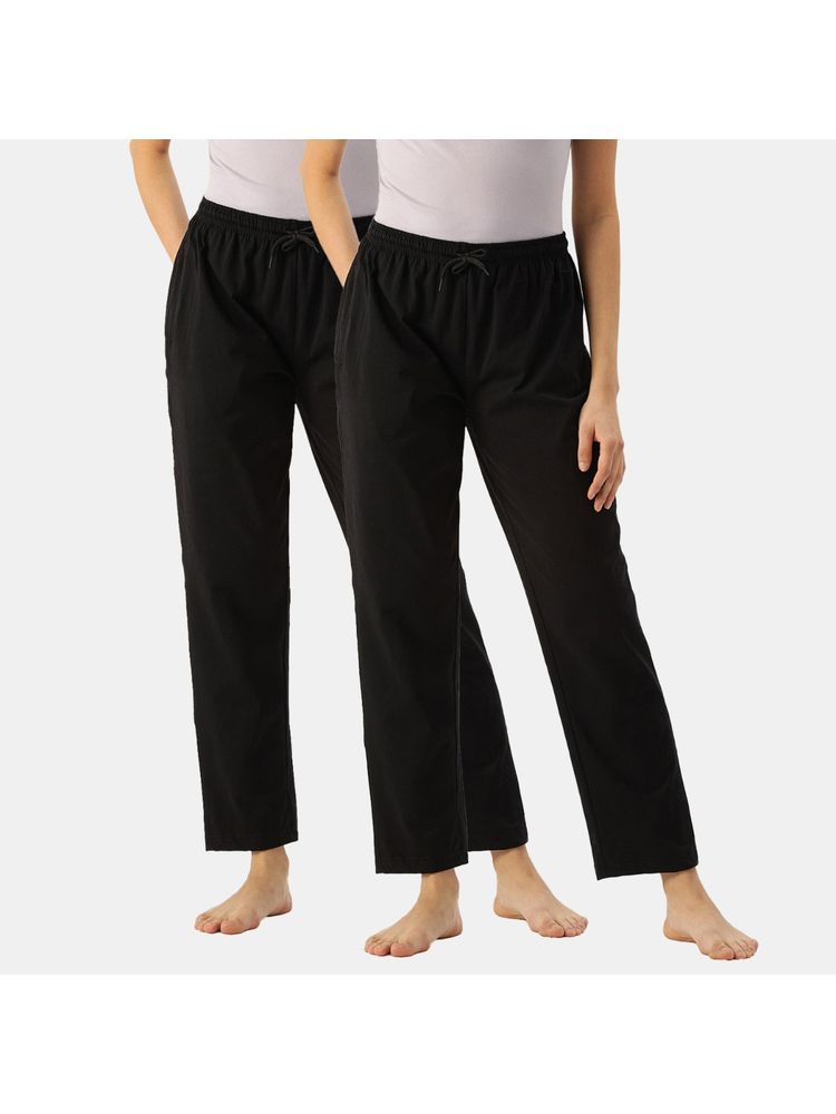 Kryptic Women Printed Pure Cotton Lounge Pants (Pack of 2)-image-4