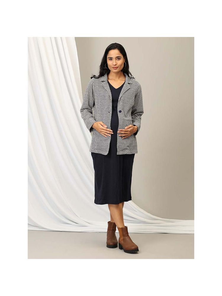 The Mom Store Styled To Wow Maternity Shacket With Dress Multi-Color (Set of 2)-picture-16