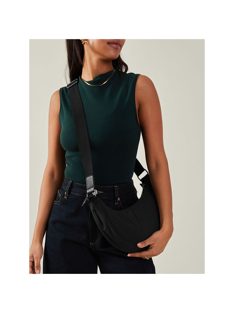 Accessorize London Women Black Nylon Cross-Body Sling Bag-image-41