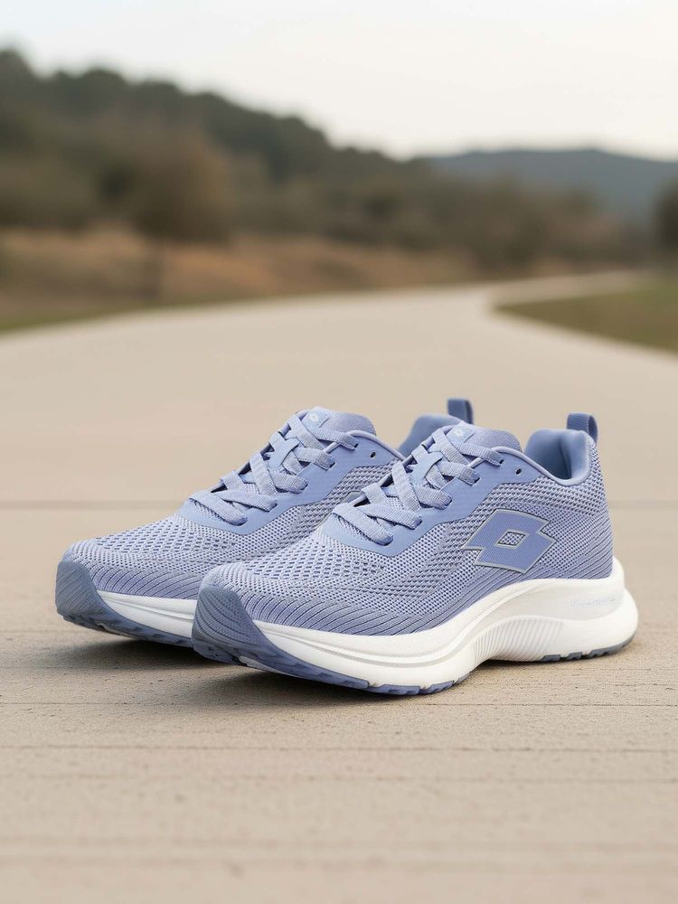 LOTTO Atleta Knit Blue Running Shoes For Women-image-3