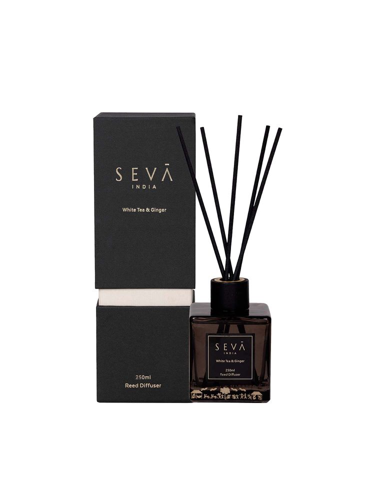 SEVA HOME Reed Diffuser - Dil Se White Tea (250 Ml) Long-Lasting Scent-image-48