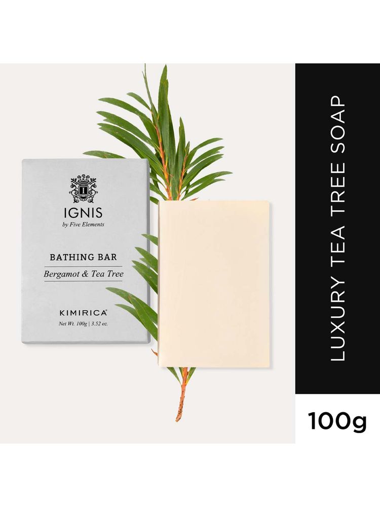 Kimirica Luxury Tea Tree Soap, Handmade Creamy Moisturizing Bathing Bar With Aloe Vera & Shea Butter-image-9