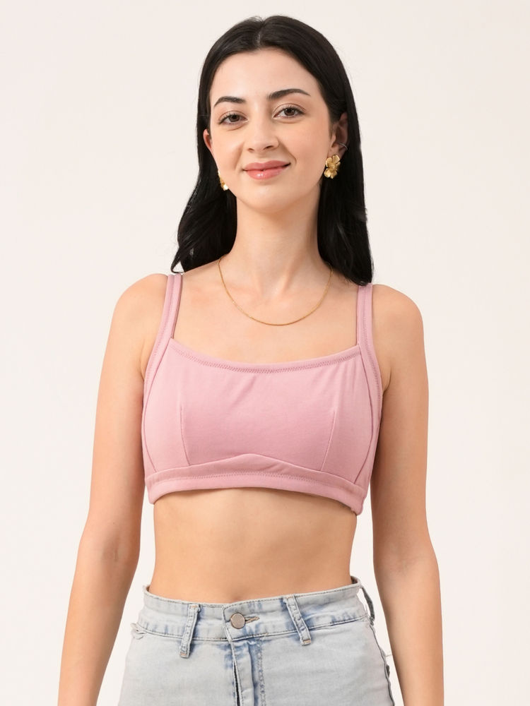 Da Intimo The Di-010 Pink Non-Underwired Full Coverage Bra-picture-2
