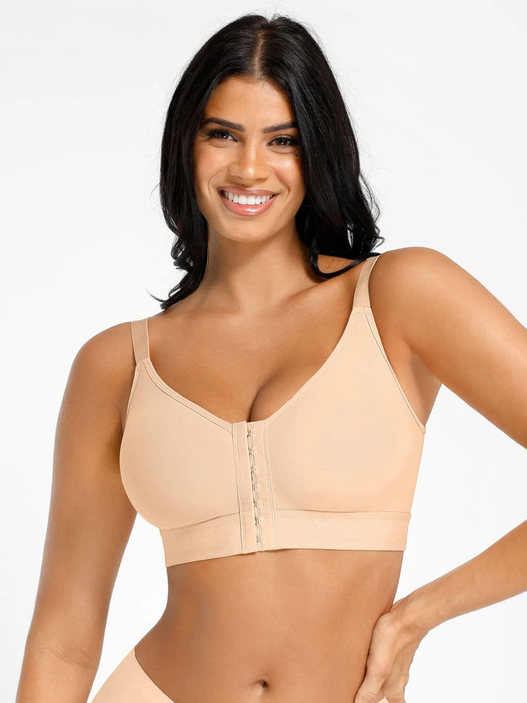 Shop The Edit Post Surgery Full Coverage Compression Surgical Ivory Bra-picture-20