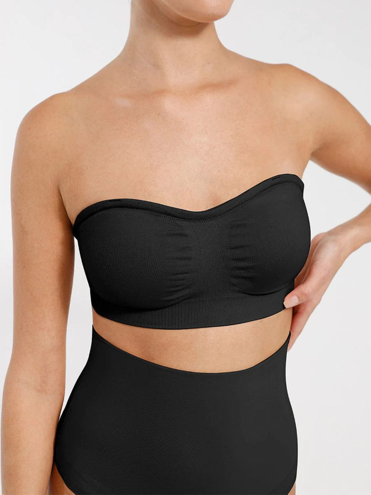 Shop The Edit Seamless Black Strapless Bra-picture-17