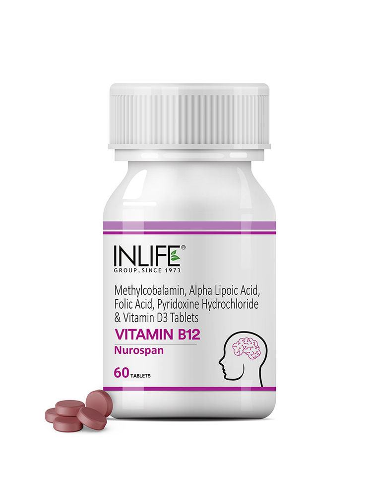 Inlife Vitamin B12 Nurospan with ALA, B6, Folic Acid, & Vitamin D3 Tablet-image-23