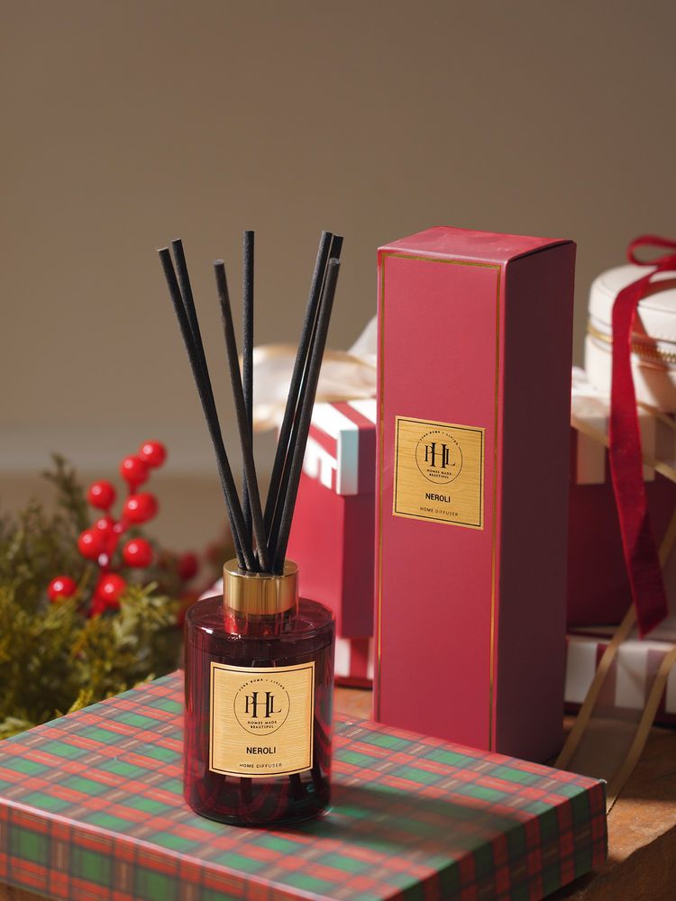 Pure Home + Living Neroli Glass Reed Diffuser - Red-image-30