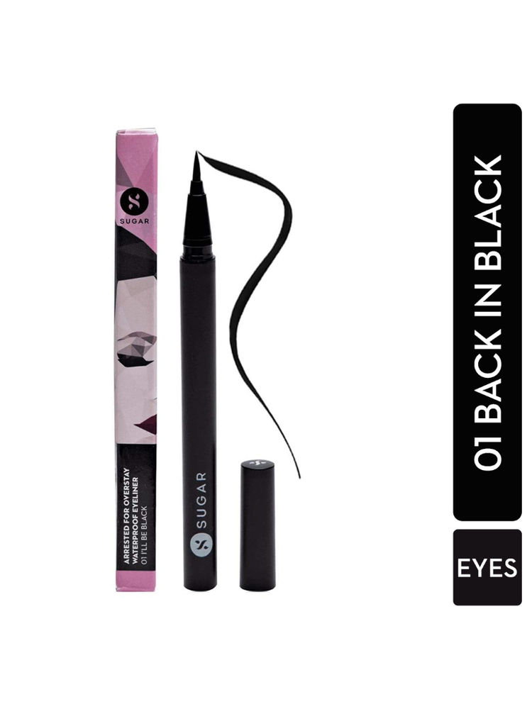 SUGAR Arrested For Overstay Waterproof Eyeliner - 01 I'll Be Black (Black)-picture-3