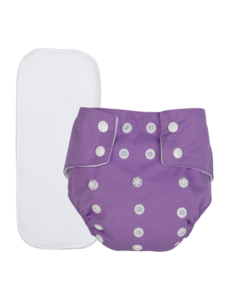 Chinmay Kids Adjustable, Reusable and Washable Printed Button Diaper with Insert