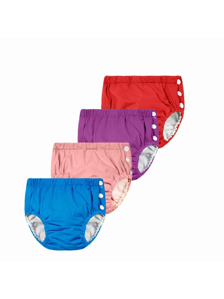 Chinmay Kids Red, Purple, Pink & Blue Reusable Swimwear Diaper Pants for Unisex-image-25