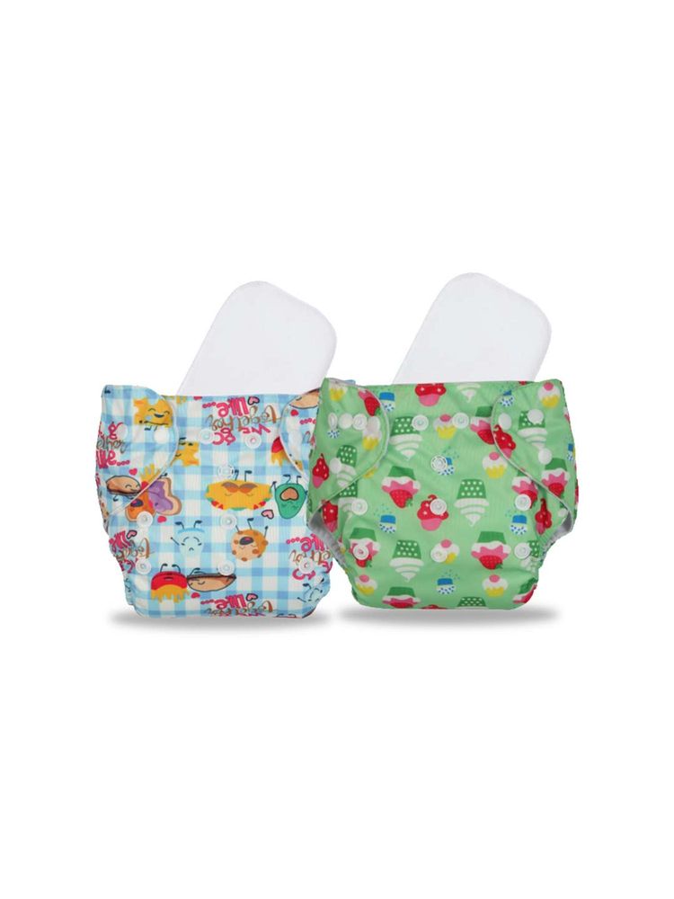 Chinmay Kids Multi-Color Printed Reusable, Washable and Adjustable Cloth Diaper