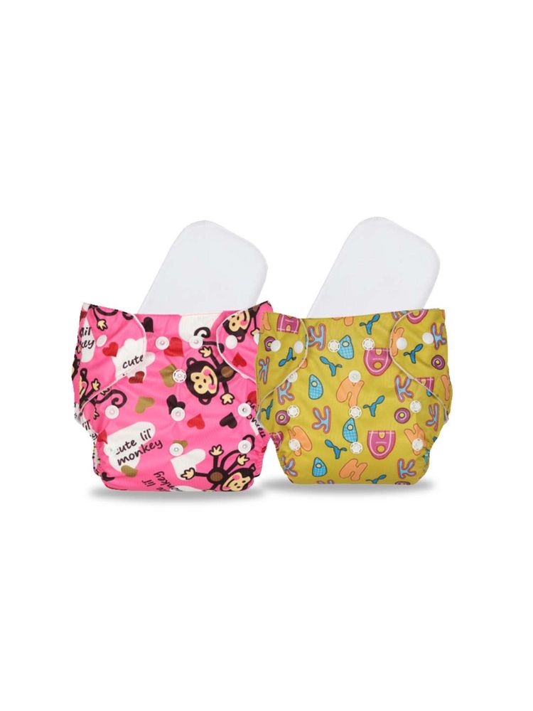Chinmay Kids Multi-Color Printed Reusable, Washable and Adjustable Cloth Diaper