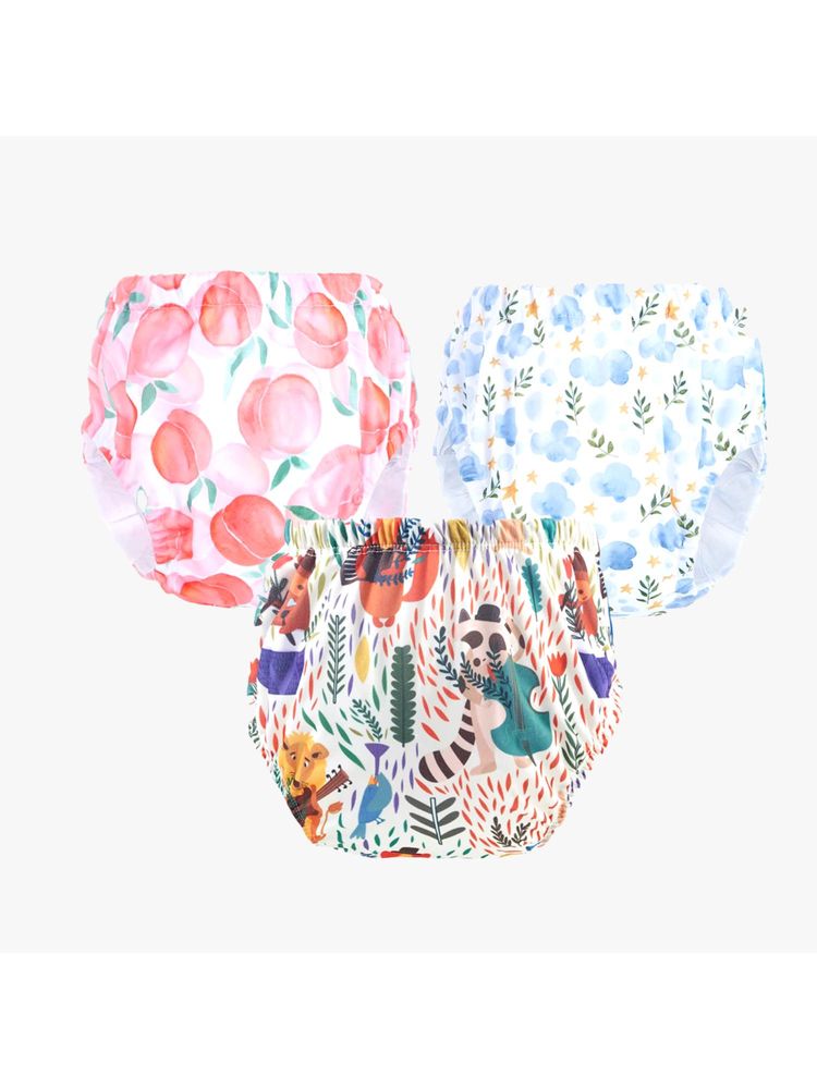 Chinmay Kids Npanty22 Baby Panty Boys and Girls Reusable Waterproof Printed Panty (Pack of 3)-image-44