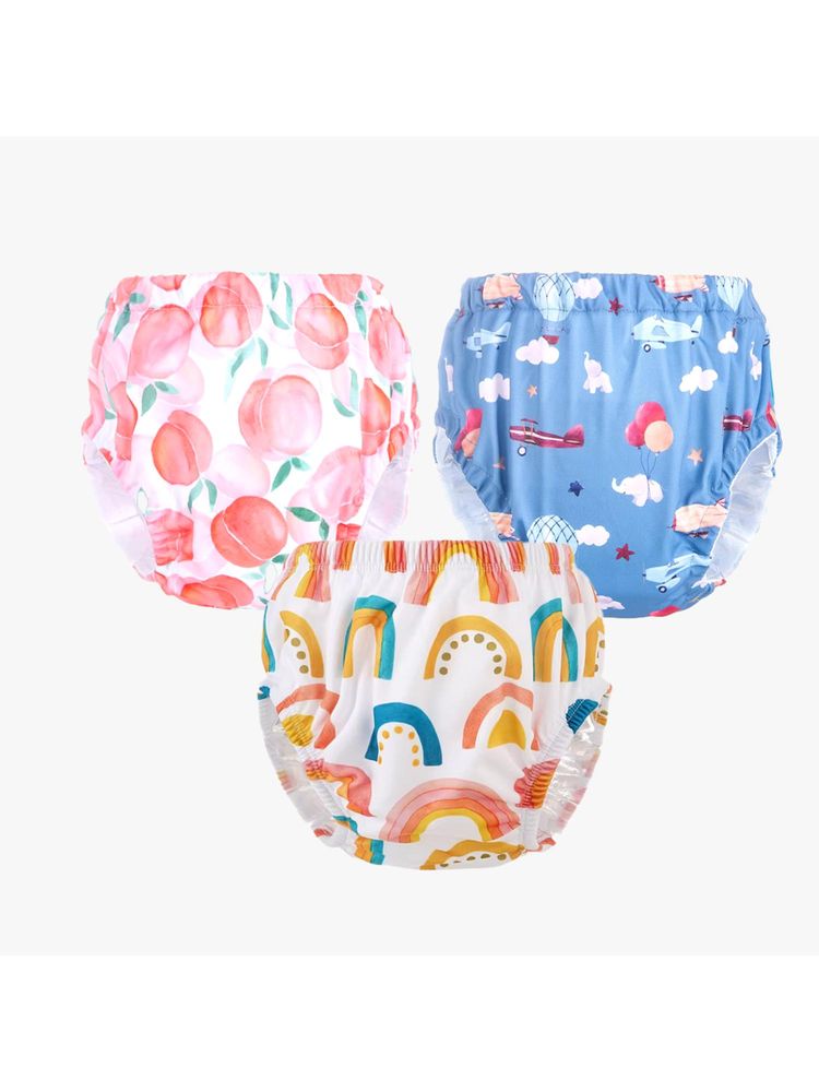 Chinmay Kids Npanty28 Baby Panty Boys and Girls Reusable Waterproof Printed Panty (Pack of 3)-image-32