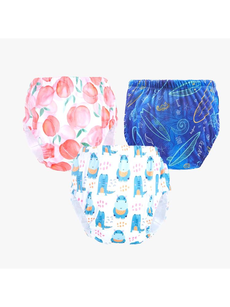Chinmay Kids Npanty30 Baby Panty Boys and Girls Reusable Waterproof Printed Panty (Pack of 3)-image-33