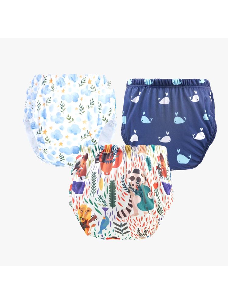 Chinmay Kids Npanty31 Baby Panty Boys and Girls Reusable Waterproof Printed Panty (Pack of 3)-image-34