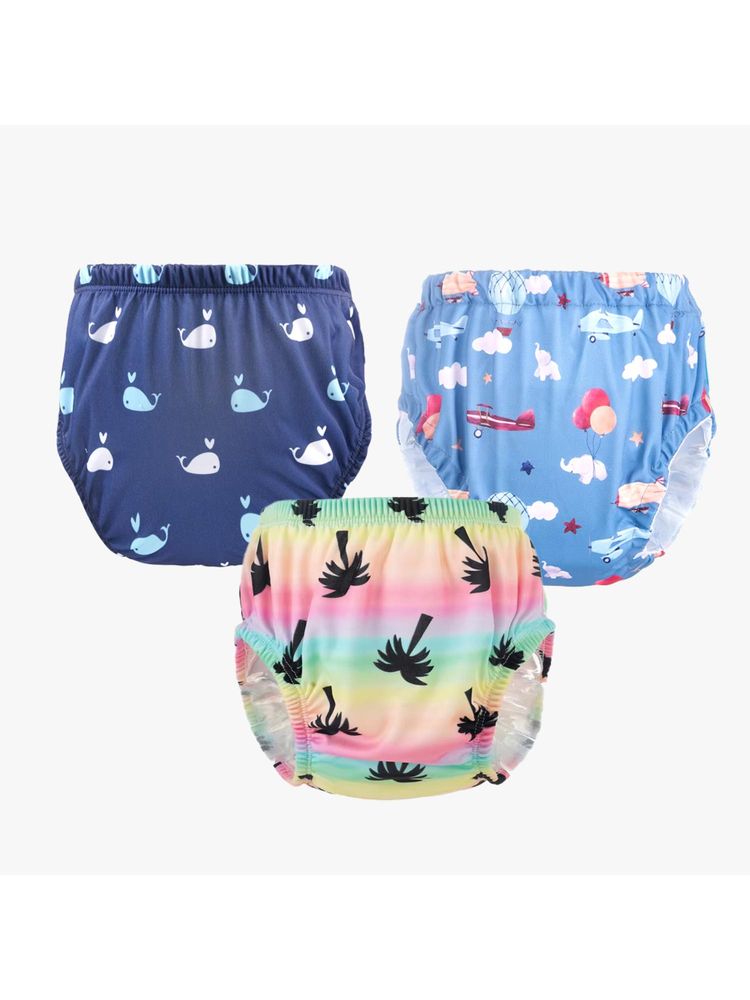 Chinmay Kids Npanty44 Baby Panty Boys and Girls Reusable Waterproof Printed Panty (Pack of 3)-image-31
