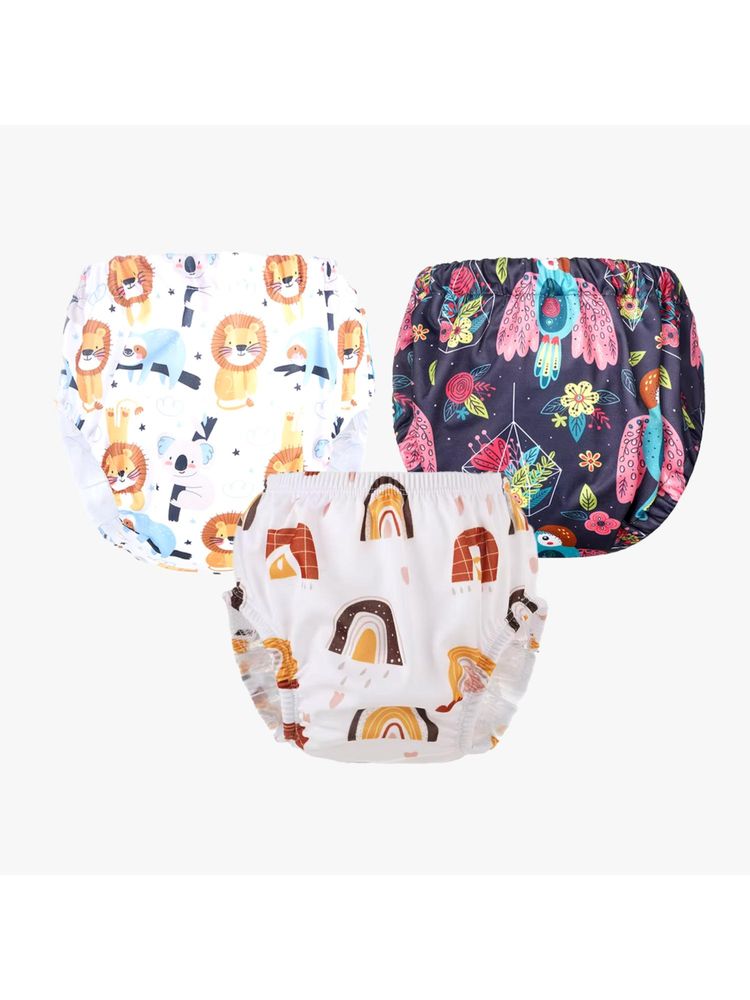 Chinmay Kids Npanty49 Baby Panty Boys and Girls Reusable Waterproof Printed Panty (Pack of 3)-image-37