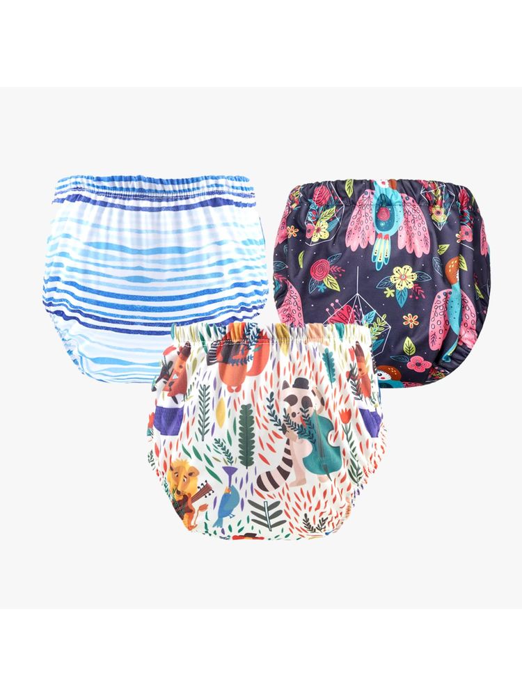 Chinmay Kids Npanty56 Baby Panty Boys and Girls Reusable Waterproof Printed Panty (Pack of 3)-image-39