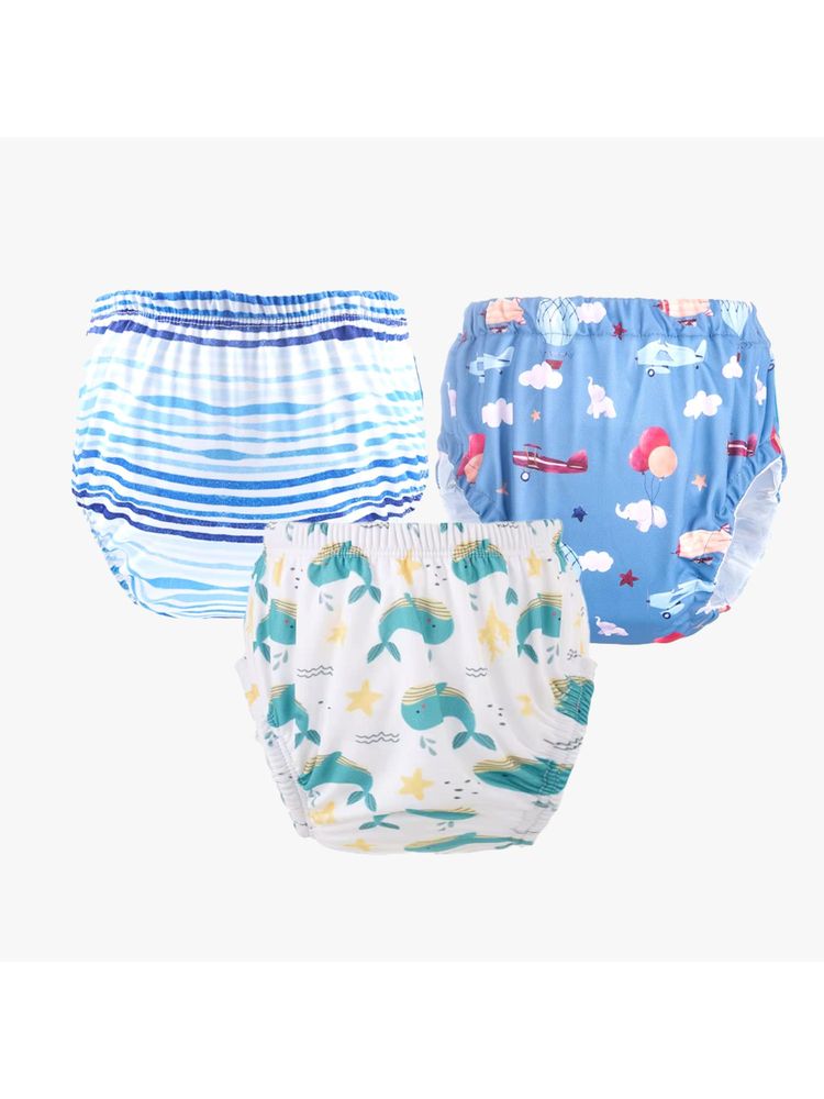 Chinmay Kids Npanty58 Baby Panty Boys and Girls Reusable Waterproof Printed Panty (Pack of 3)-image-40