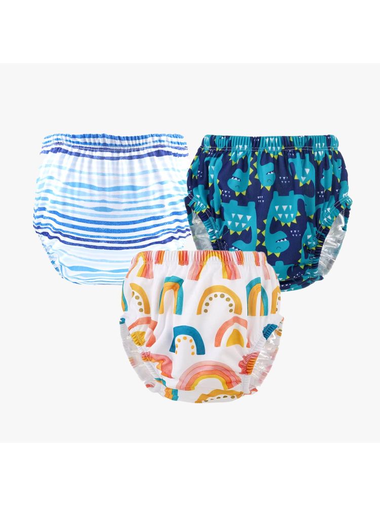 Chinmay Kids Npanty62 Baby Panty Boys and Girls Reusable Waterproof Printed Panty (Pack of 3)-image-42