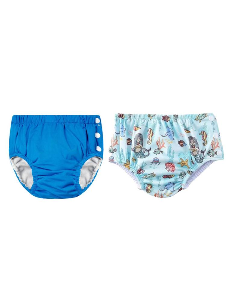 Chinmay Kids Multi-Color Reusable Swim Diapers (L) (Pack of 2) (Pack of 2)