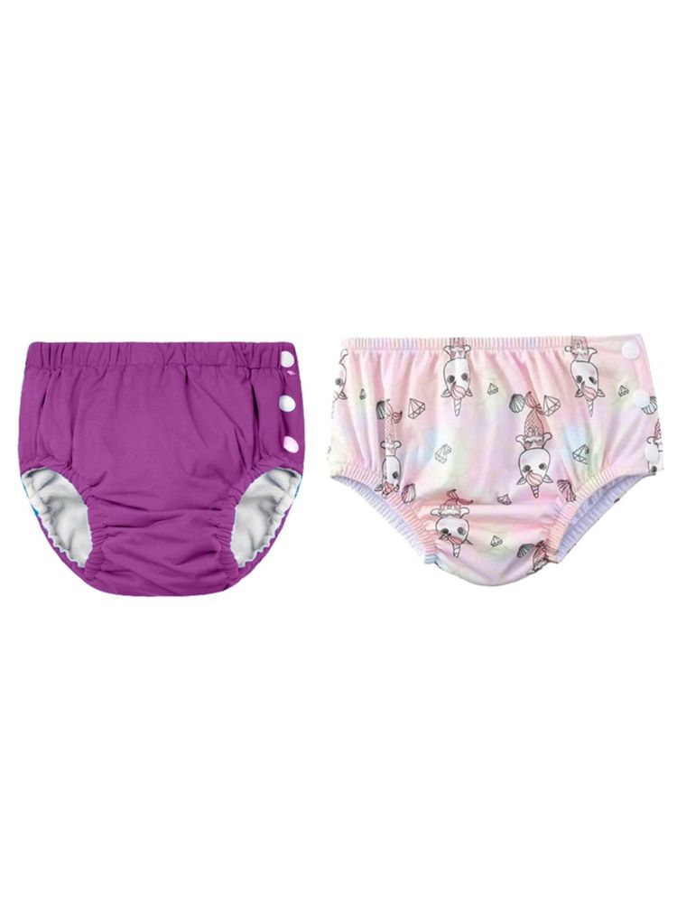 Chinmay Kids Multi-Color Reusable Swim Diapers (L) (Pack of 2) (Pack of 2)