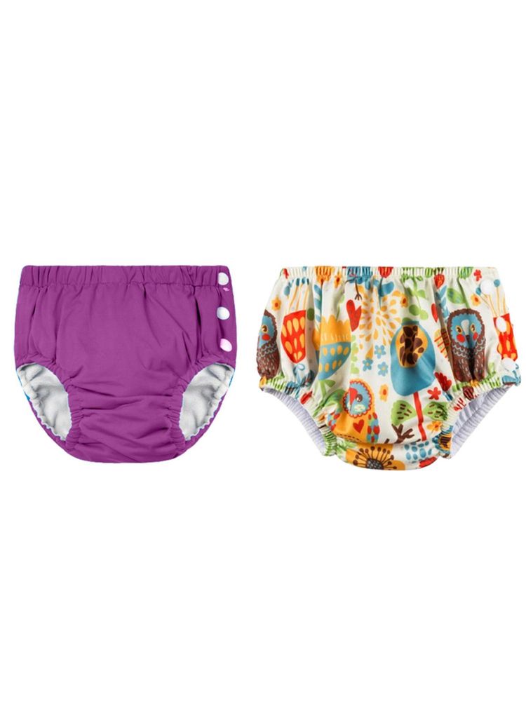 Chinmay Kids Multi-Color Reusable Swim Diapers (L) (Pack of 2) (Pack of 2)