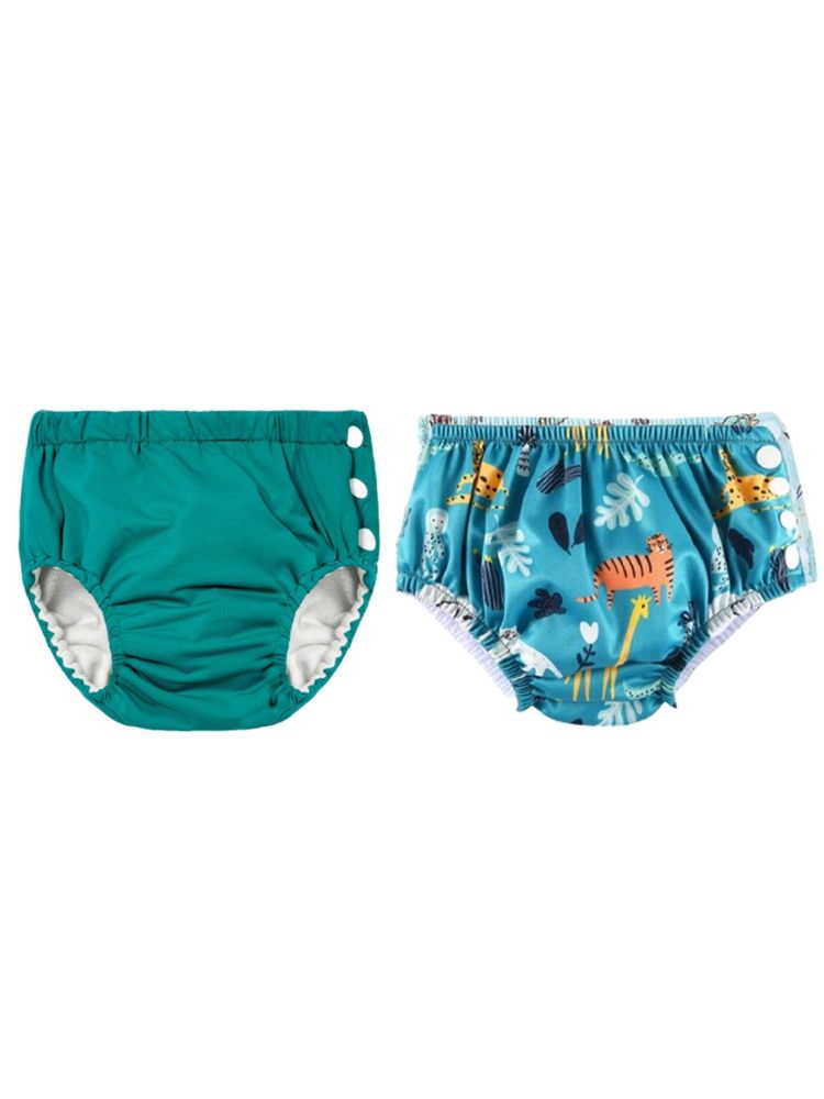 Chinmay Kids Multi-Color Reusable Swim Diapers (L) (Pack of 2) (Pack of 2)