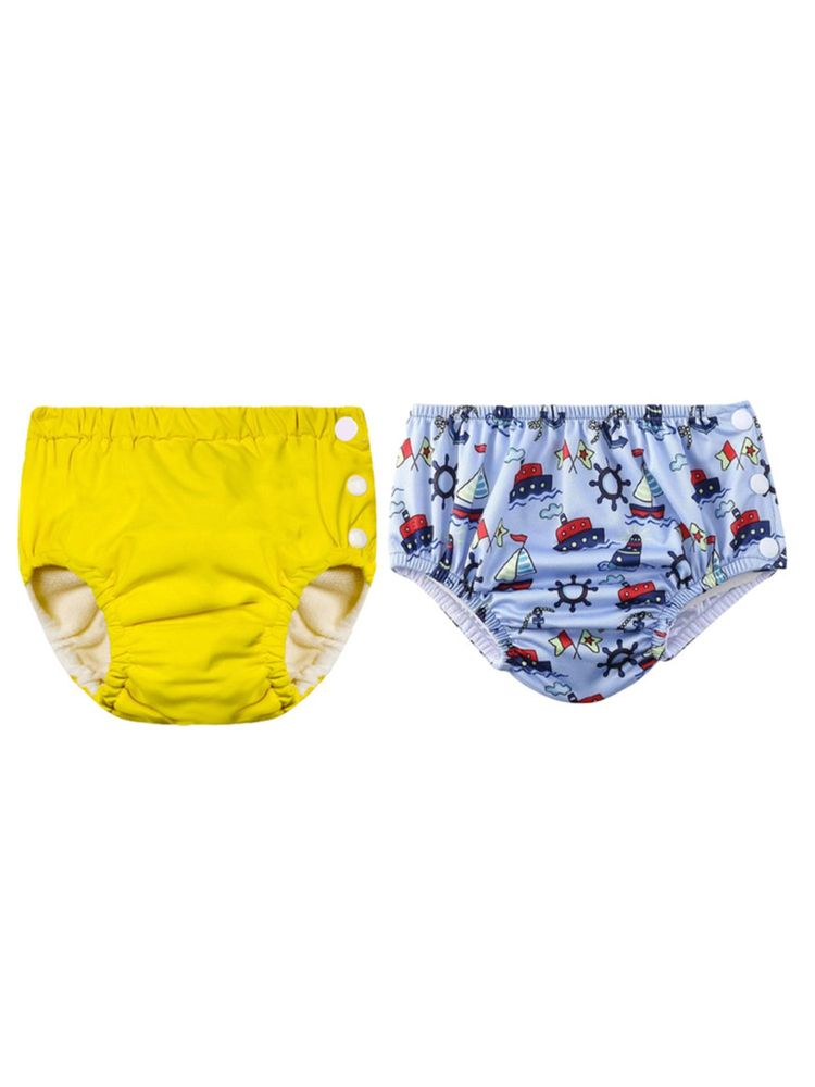 Chinmay Kids Multi-Color Reusable Swim Diapers (L) (Pack of 2) (Pack of 2)