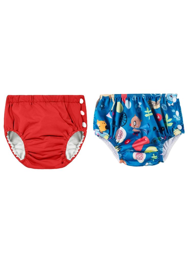 Chinmay Kids Multi-Color Reusable Swim Diapers (L) (Pack of 2) (Pack of 2)