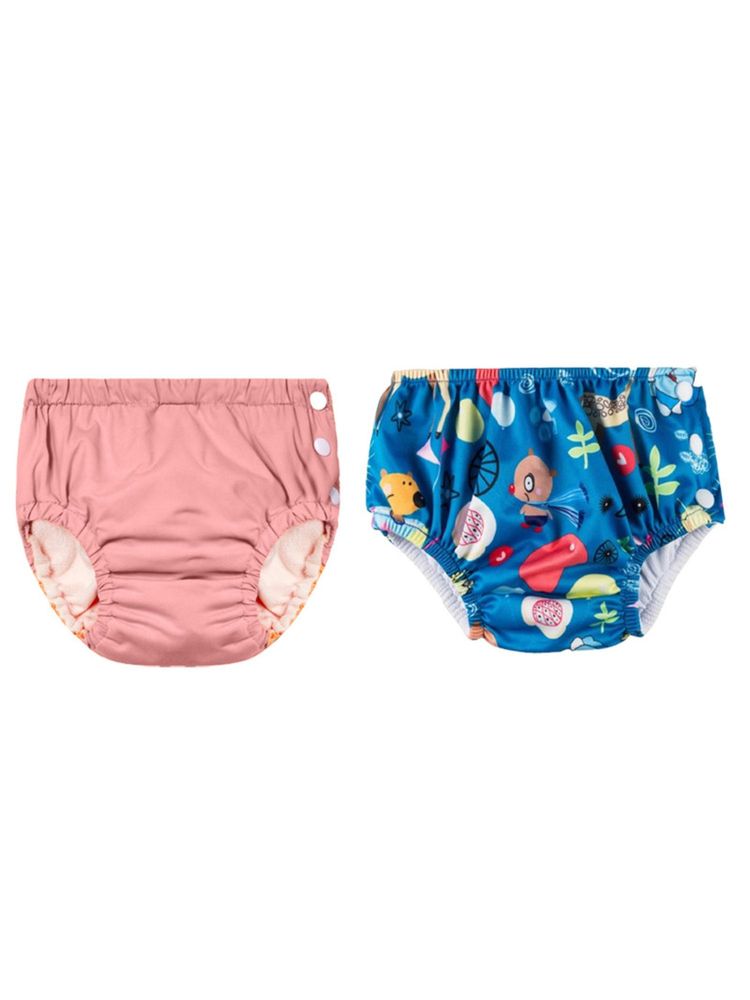 Chinmay Kids Multi-Color Reusable Swim Diapers (L) (Pack of 2) (Pack of 2)