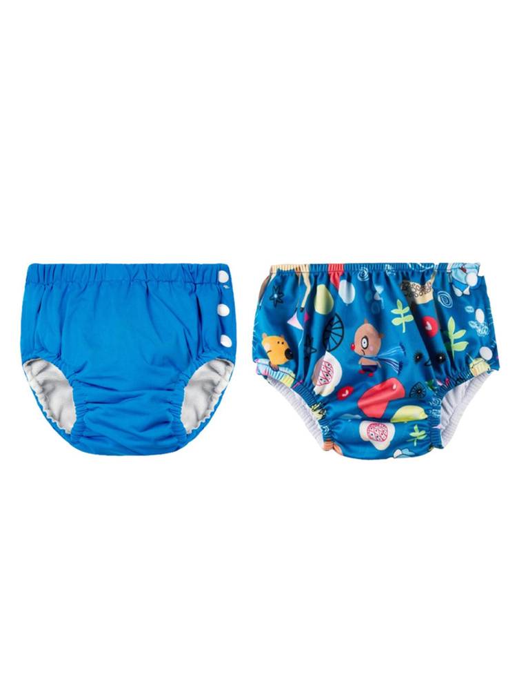 Chinmay Kids Multi-Color Reusable Swim Diapers (L) (Pack of 2) (Pack of 2)