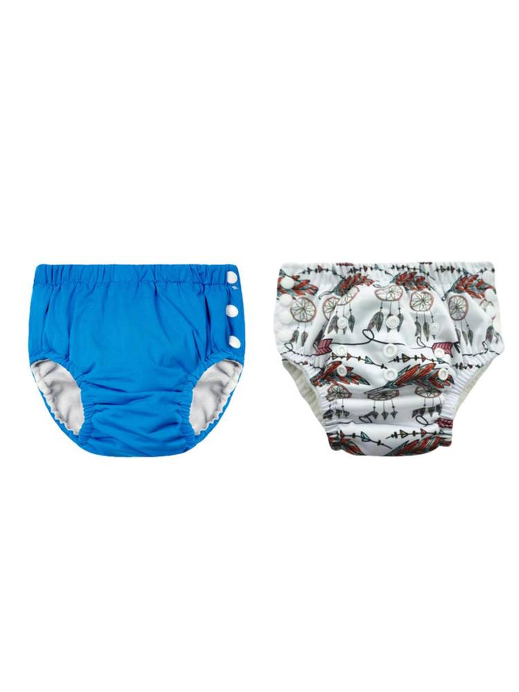 Chinmay Kids Reusable Swim Diaper Pants - Pack of 2 (4BT_SWIM_13) (Large)