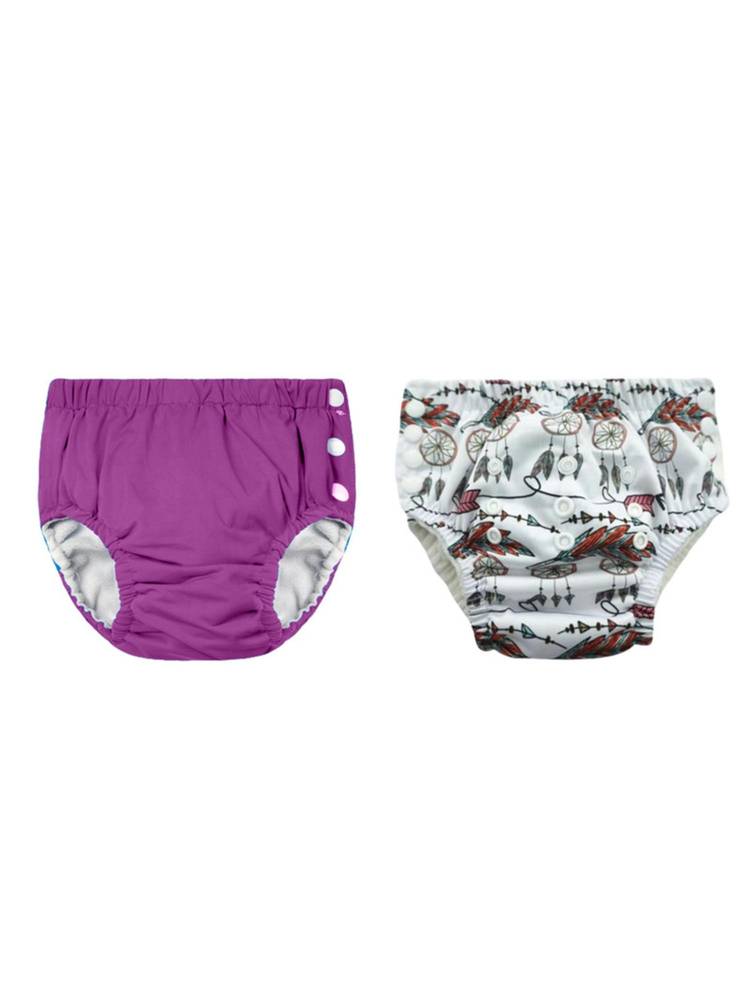 Chinmay Kids Reusable Swim Diaper Pants - Pack of 2 (4BT_SWIM_38) (Large)