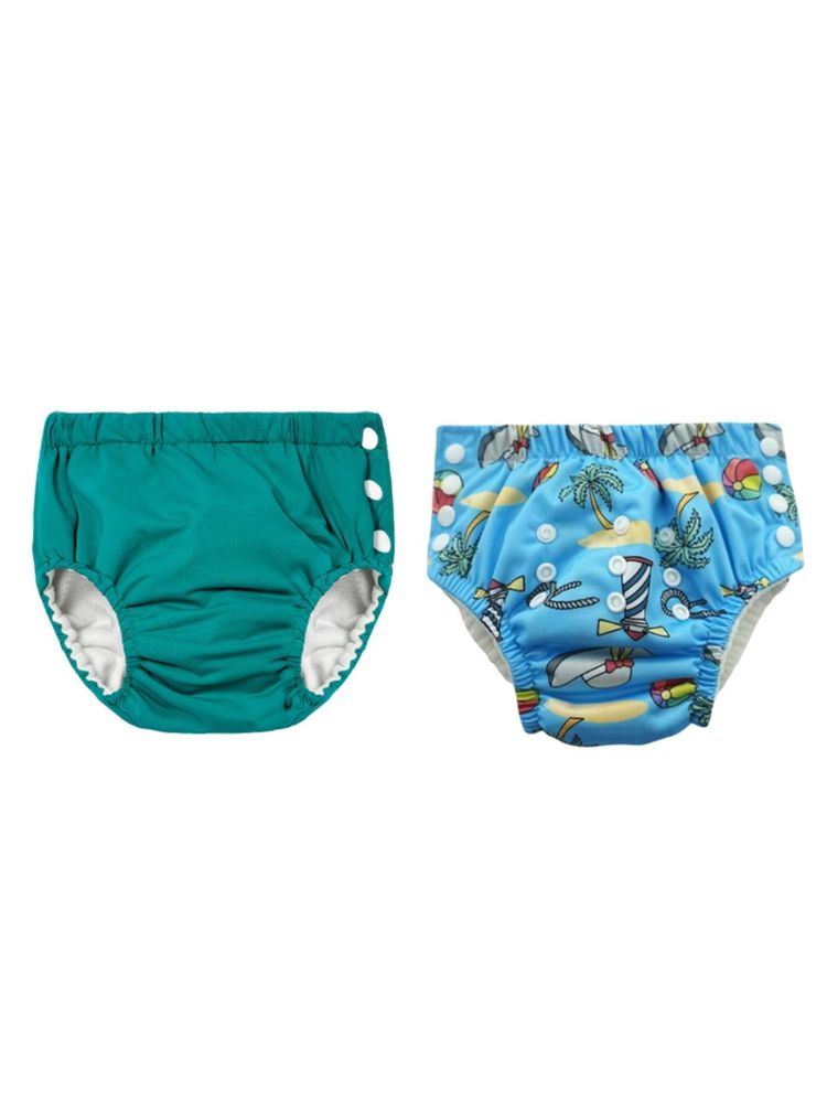 Chinmay Kids Reusable Swim Diaper Pants - Pack of 2 (4BT_SWIM_116) (Large)