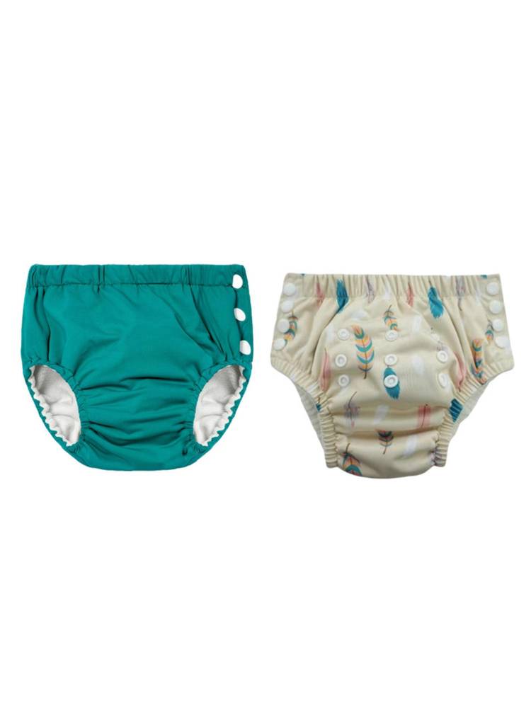 Chinmay Kids Reusable Swim Diaper Pants - Pack of 2 (4BT_SWIM_119) (Large)