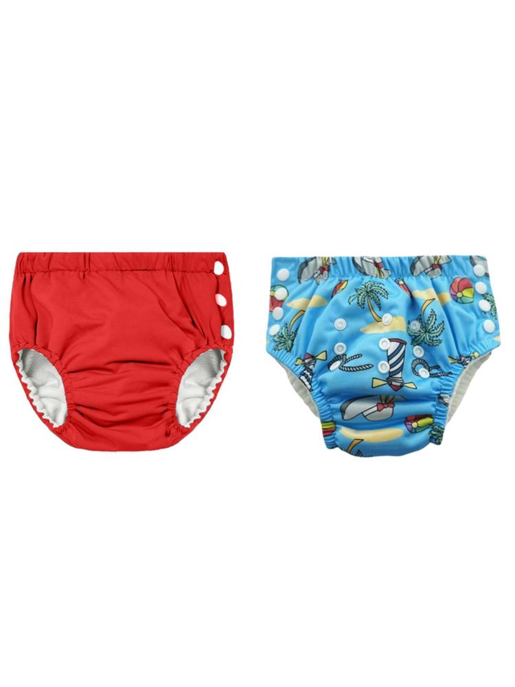 Chinmay Kids Reusable Swim Diaper Pants - Pack of 2 (4BT_SWIM_141) (Large)