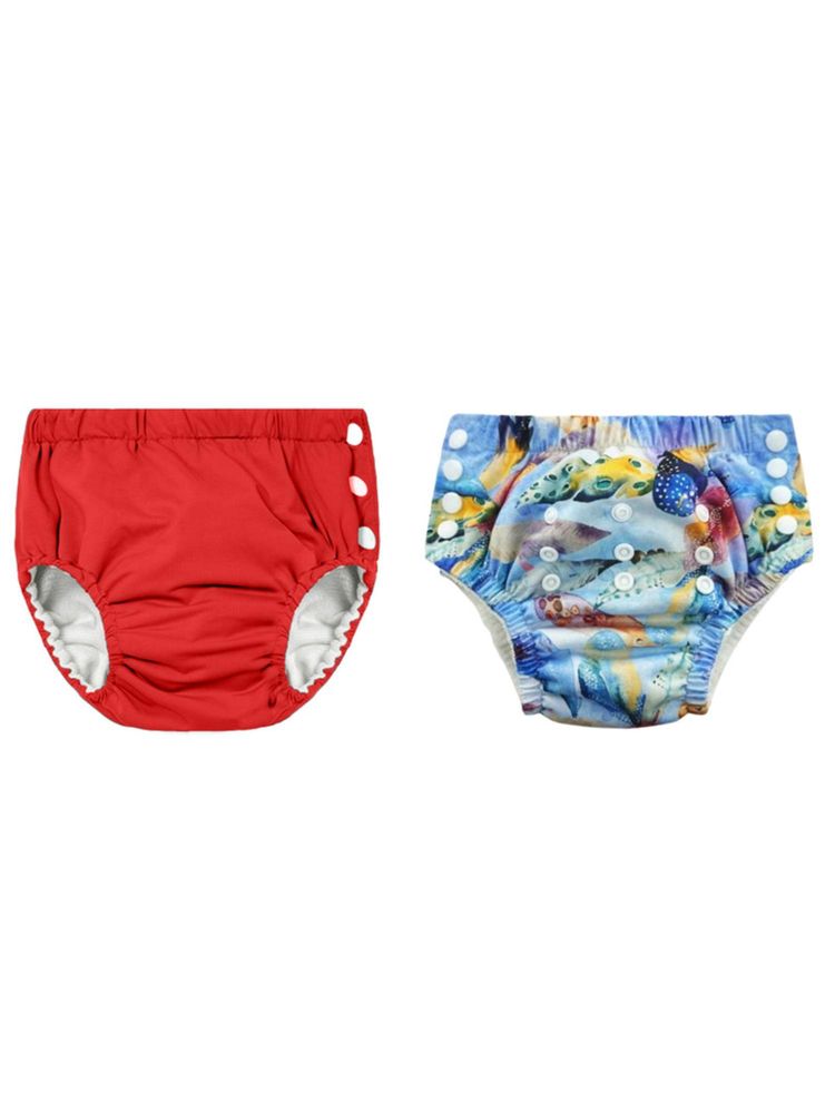 Chinmay Kids Reusable Swim Diaper Pants - Pack of 2 (4BT_SWIM_146) (Large)
