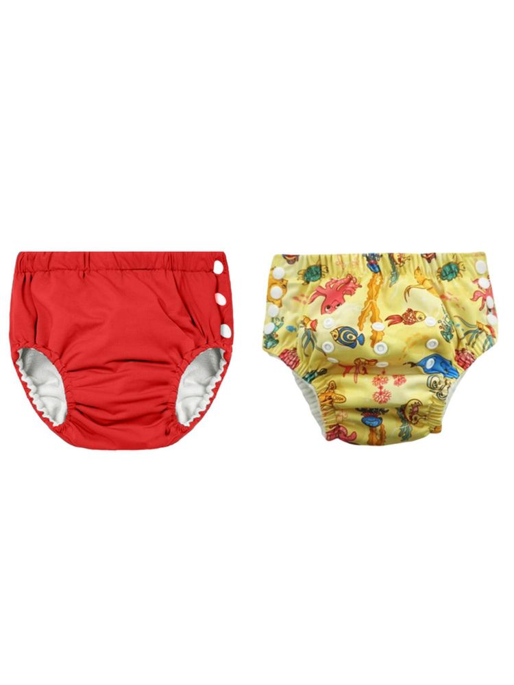 Chinmay Kids Reusable Swim Diaper Pants - Pack of 2 (4BT_SWIM_147) (Large)