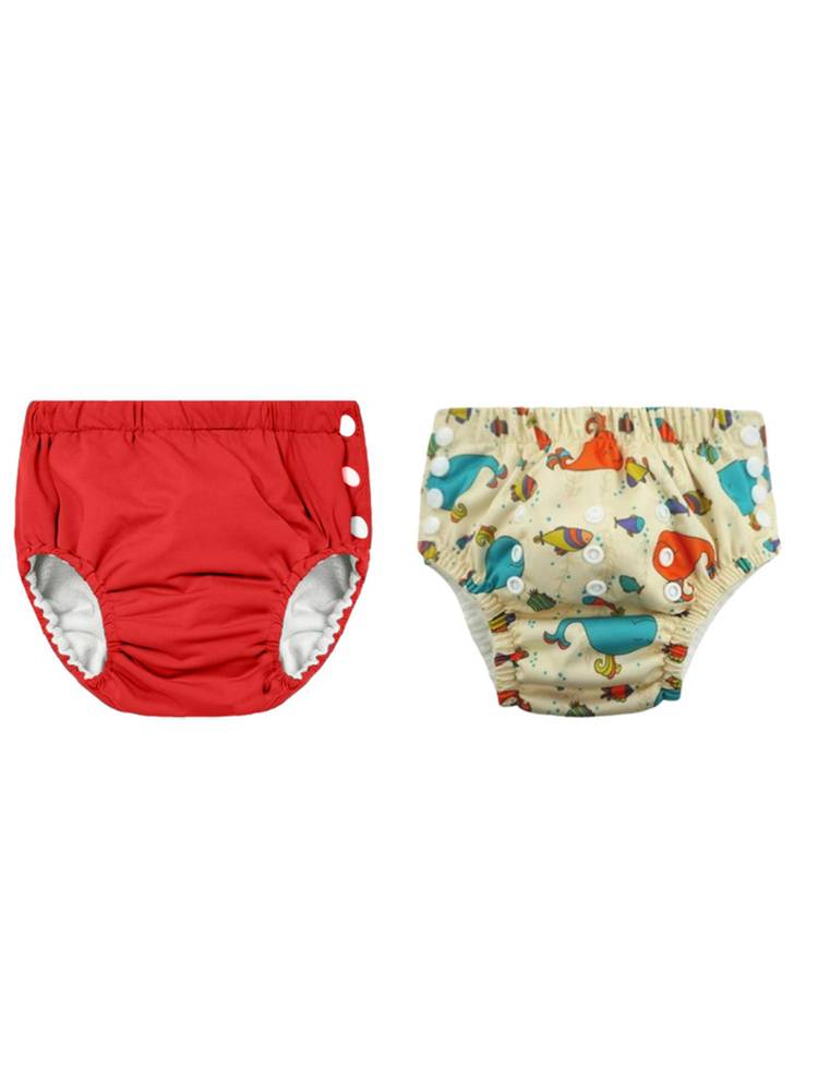 Chinmay Kids Reusable Swim Diaper Pants - Pack of 2 (4BT_SWIM_148) (Large)