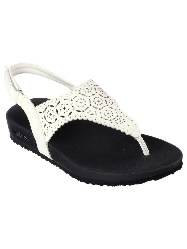 SKECHERS ARCH FIT MEDITATION White Sandals-picture-30