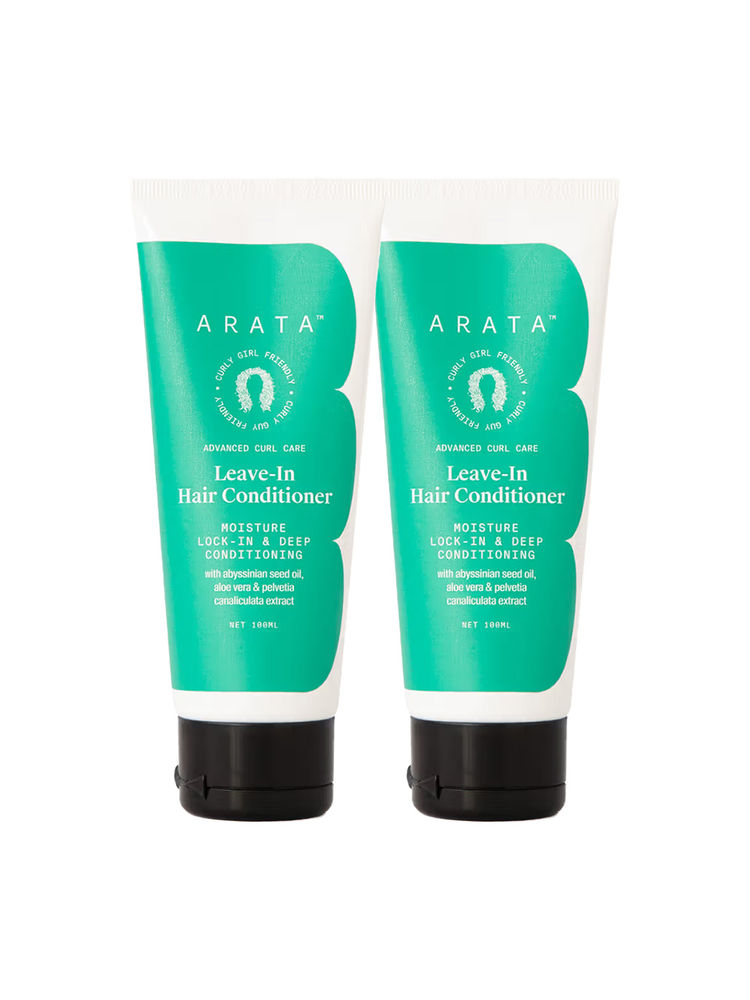 Arata Leave-In Hair Conditioner For Dry, Frizzy, Wavy & Curly Hair - Pack Of 2