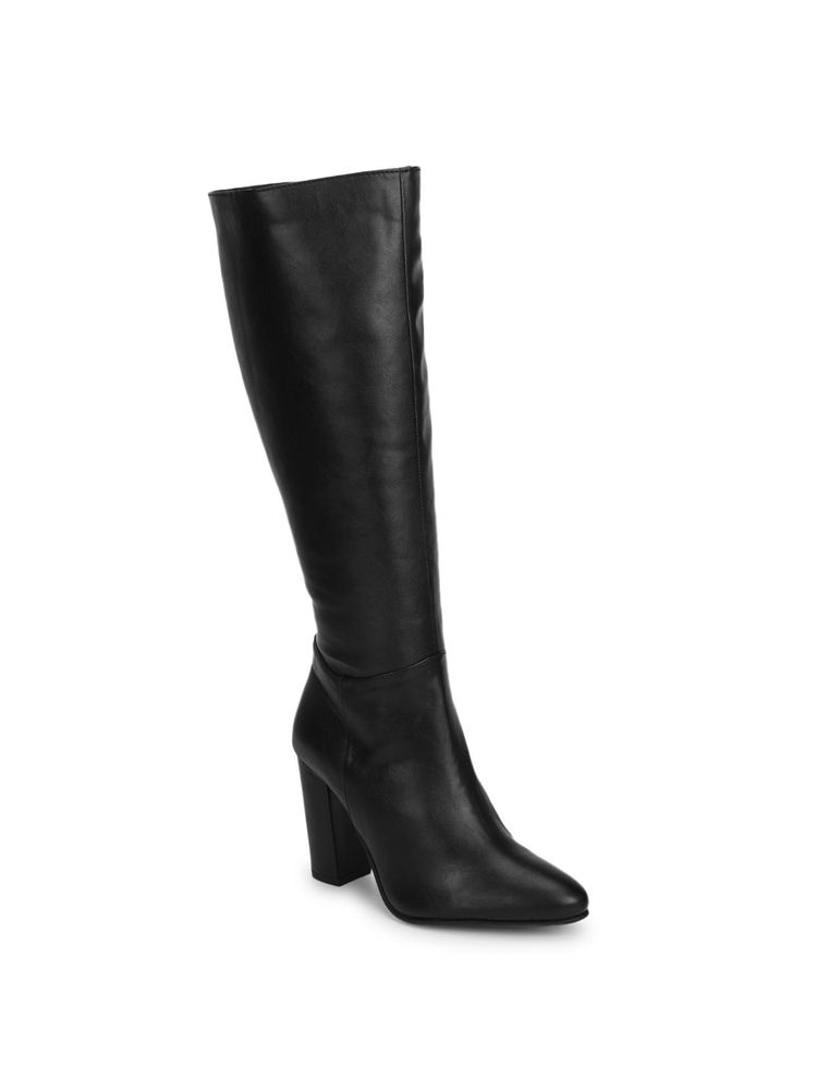 Truffle Collection Black Solid Boots